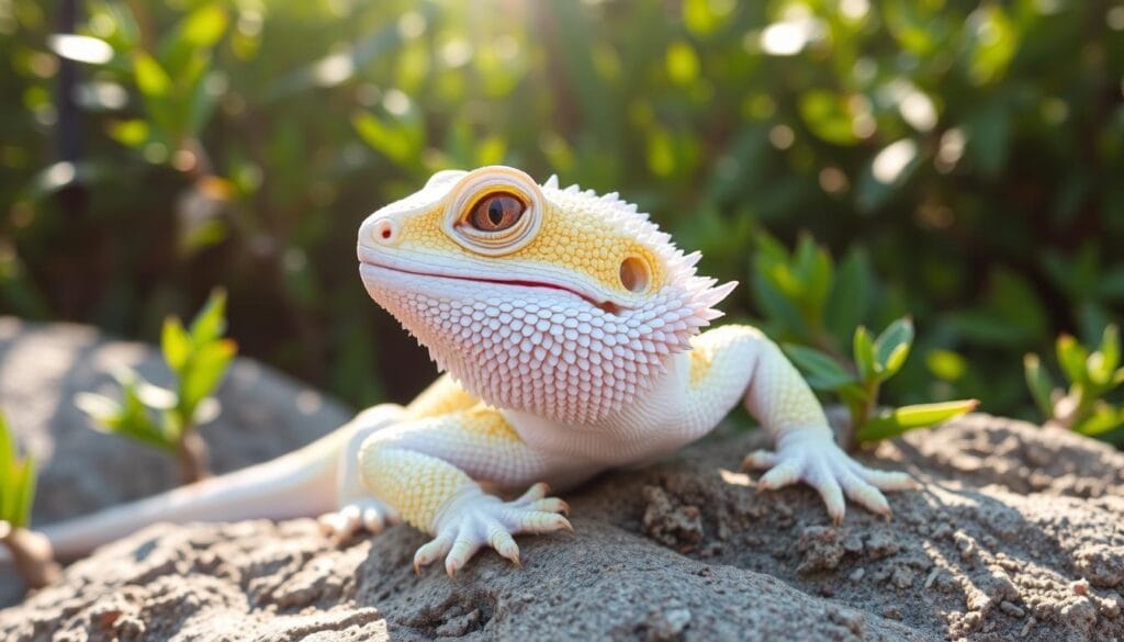 albino bearded dragon