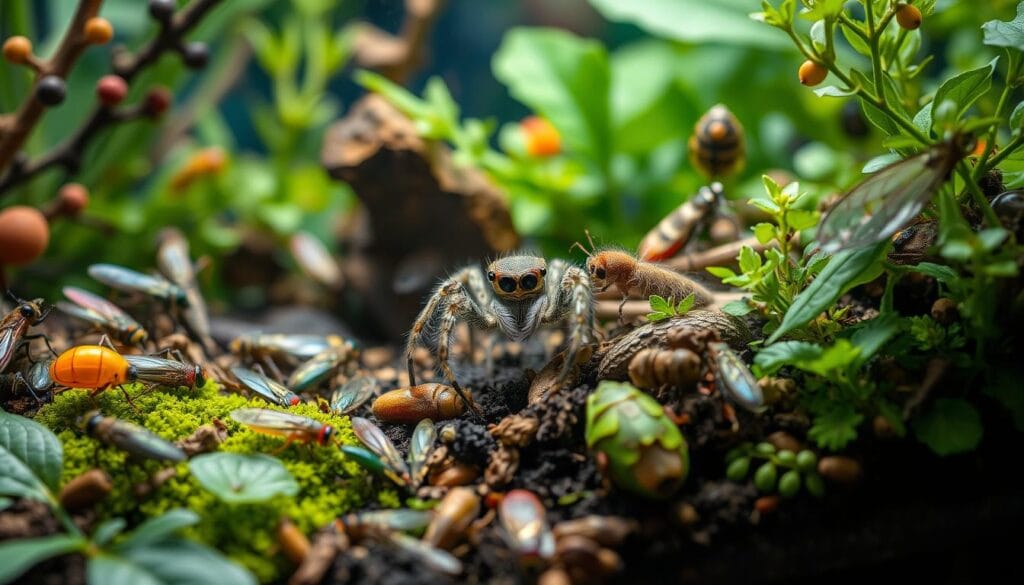 what do jumping spiders eat