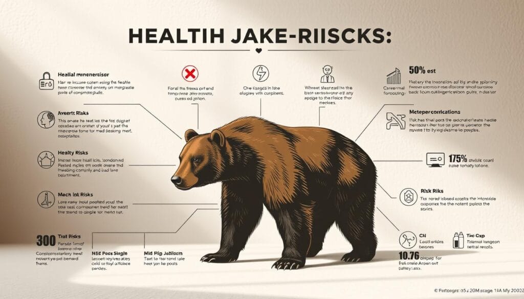 Bear Health Risks Infographic Bear Health Risks Infographic