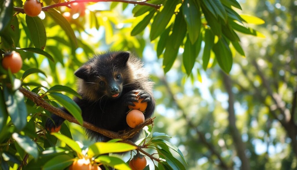 Binturong diet and health