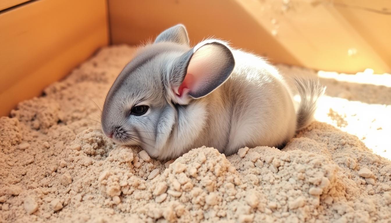 Chinchilla grooming needs