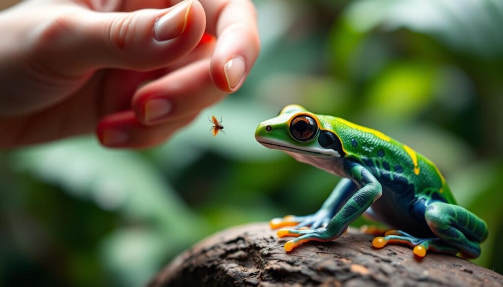 Poison Dart Frog Feeding Poison Dart Frog Feeding