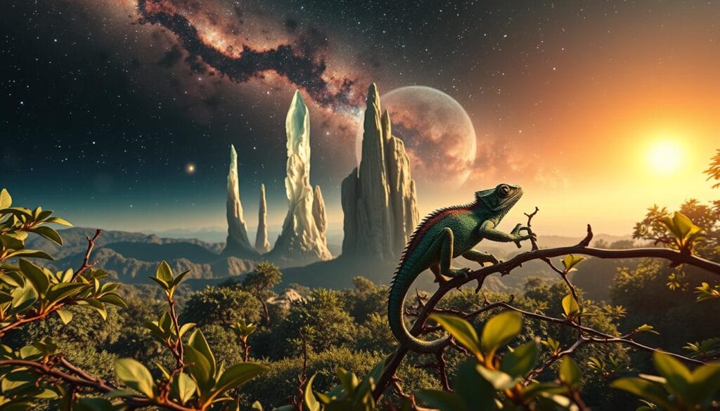 how to design a pet chameleon climbing space