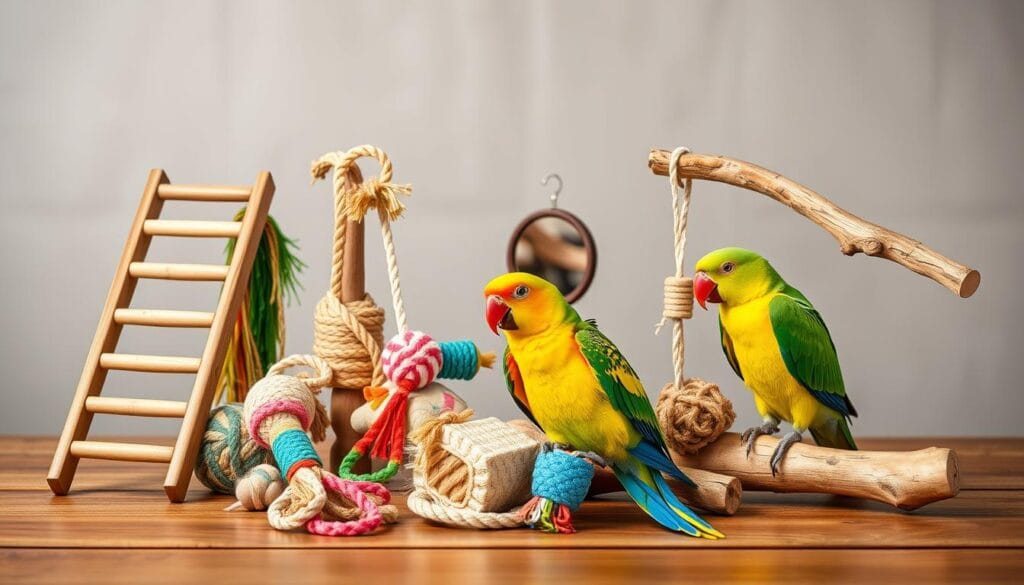 DIY parrot toys
