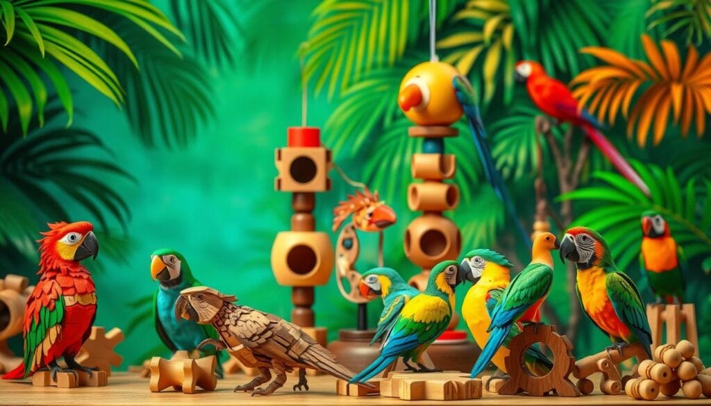 exotic bird puzzle toys