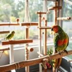 bird perch placement