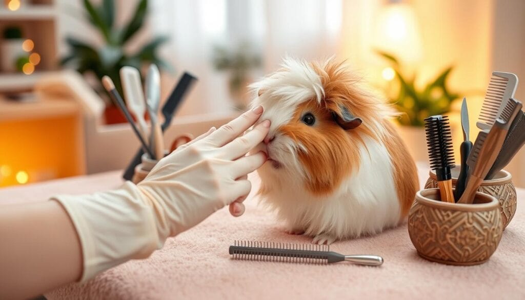 guinea pig hair care